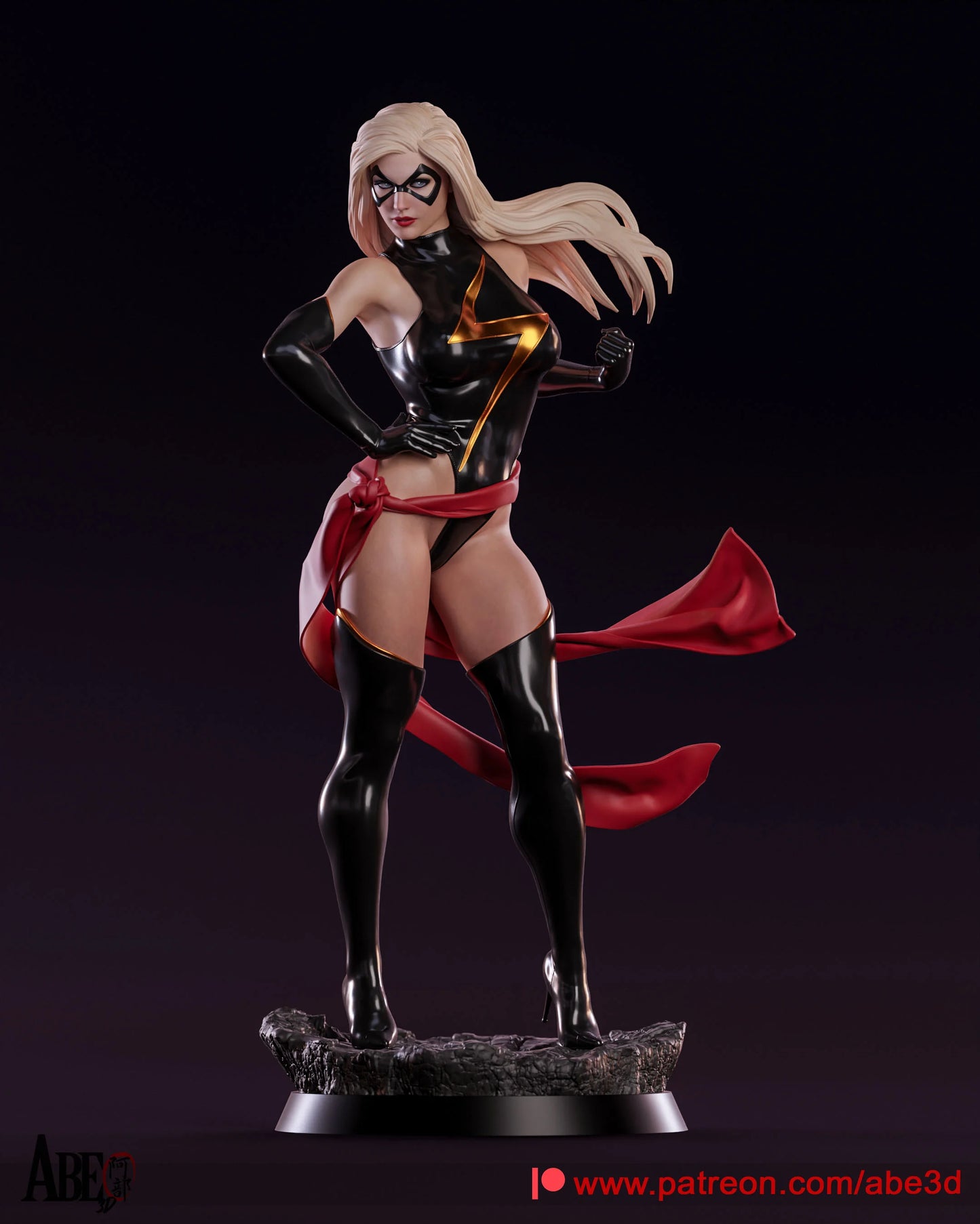 Ms. Marvel Resin Fan Art - MTO