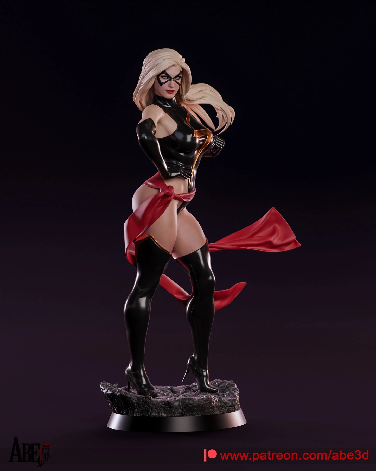 Ms. Marvel Resin Fan Art - MTO