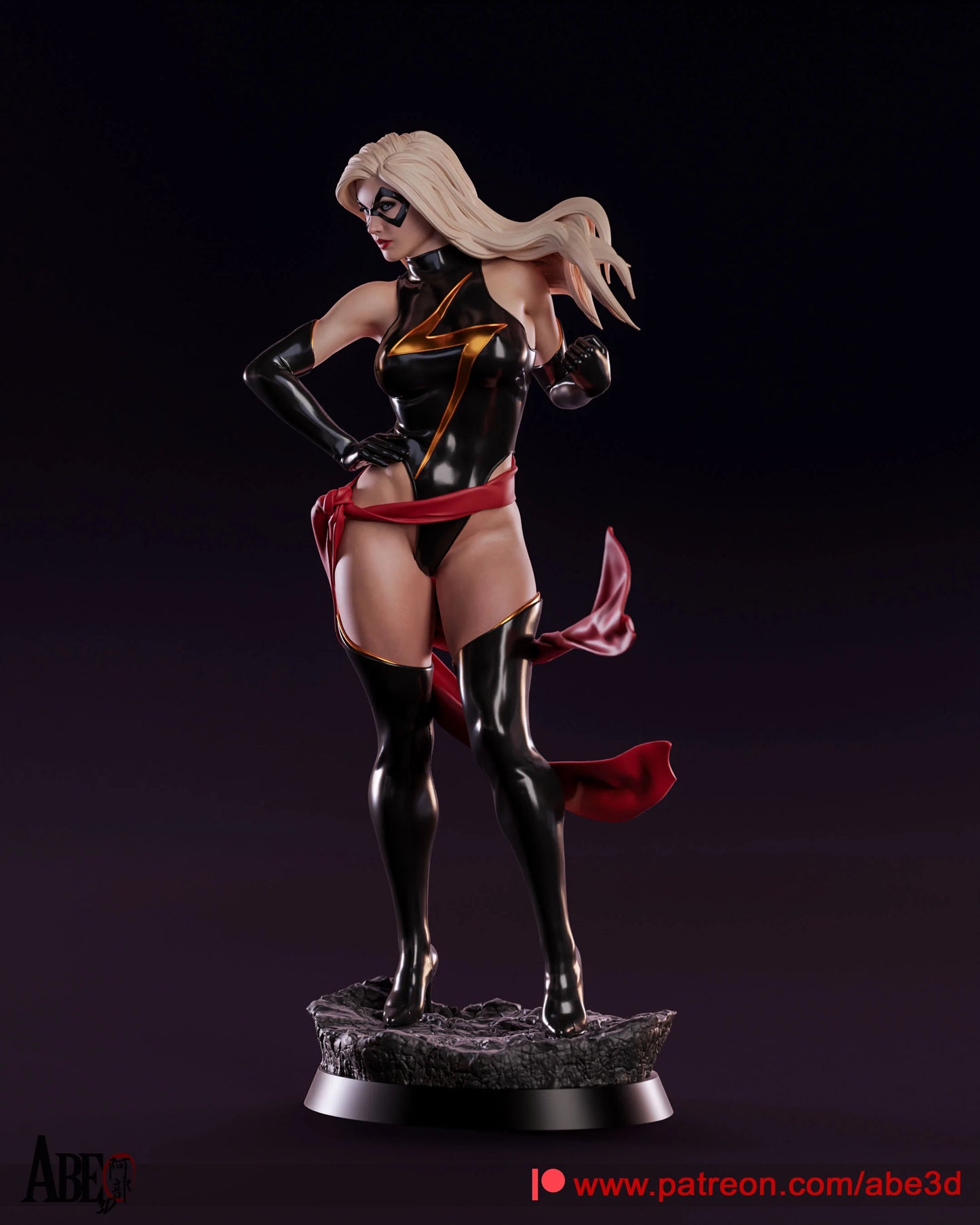 Ms. Marvel Resin Fan Art - MTO