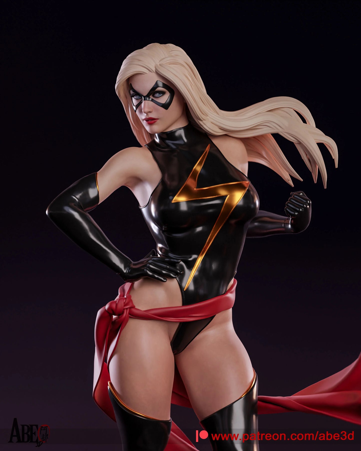 Ms. Marvel Resin Fan Art - MTO