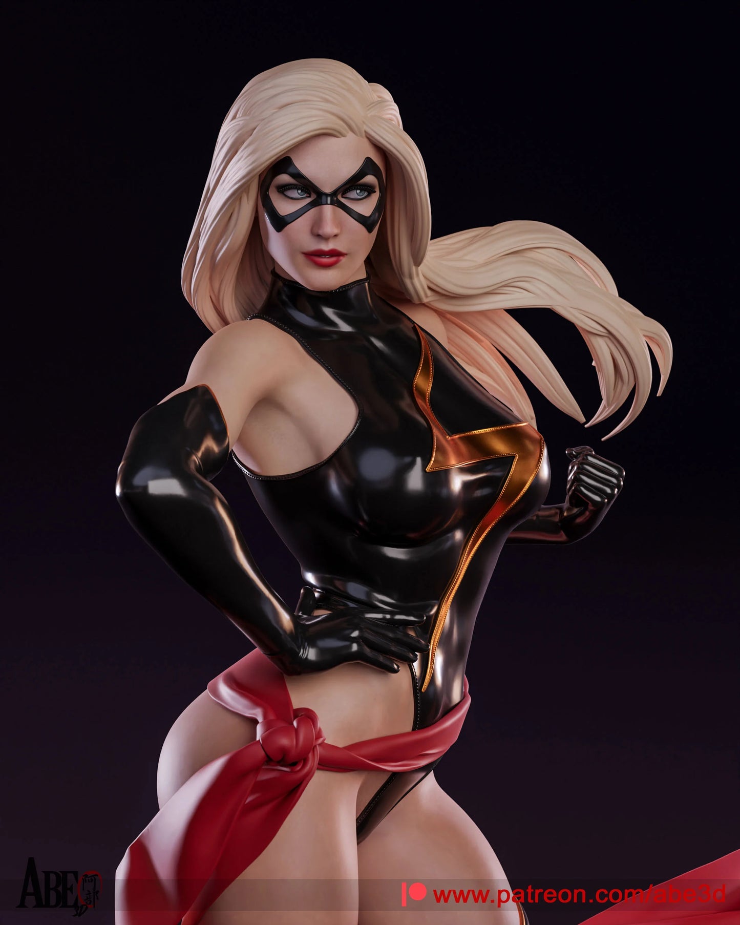 Ms. Marvel Resin Fan Art - MTO