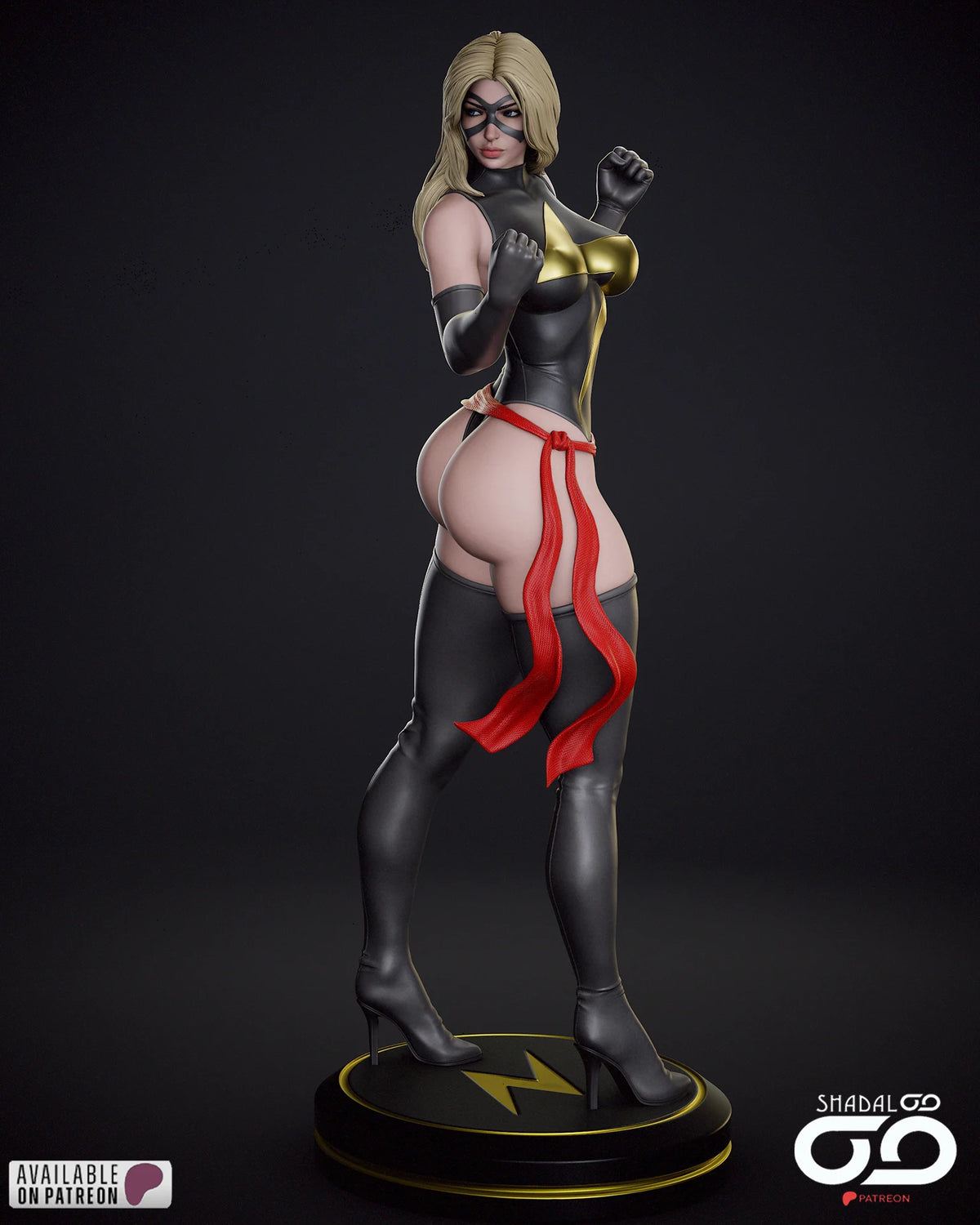Ms. Marvel Resin Art (Shadaloo)