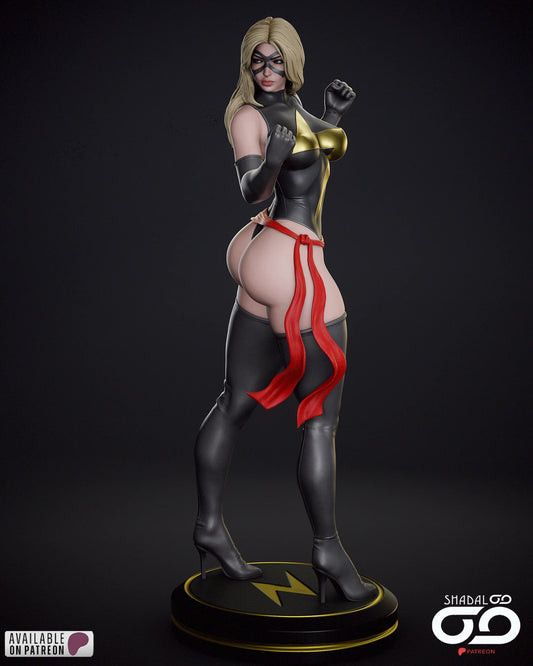 Ms. Marvel Resin Art (Shadaloo)