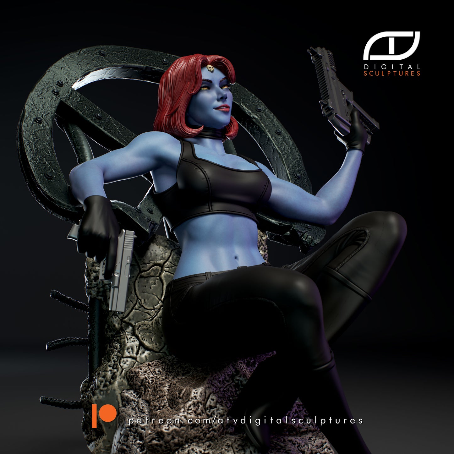 Mystique Resin Fan Art Pro Painted - MTO