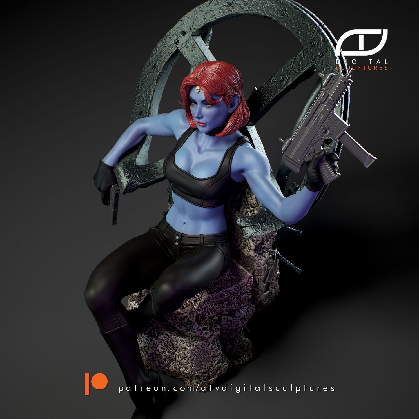 Mystique Resin Fan Art Pro Painted - MTO