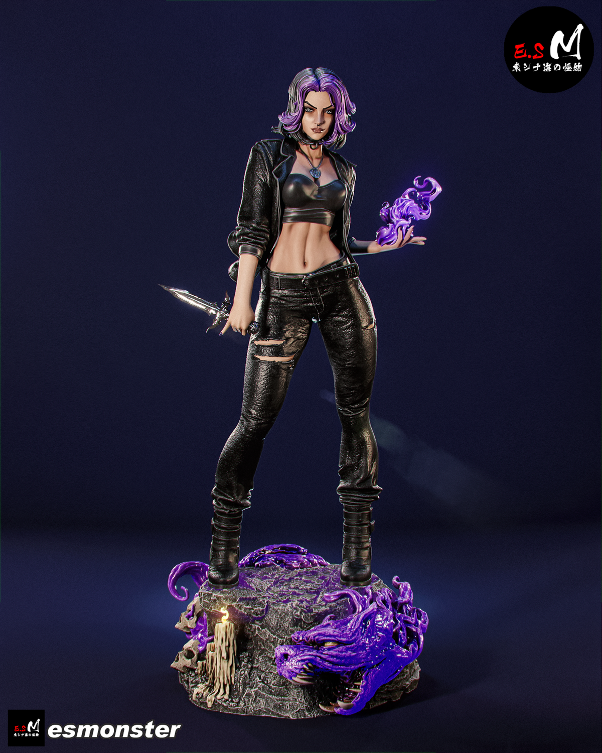 Nyx Hades II Resin Art (East Sea Monster Version)