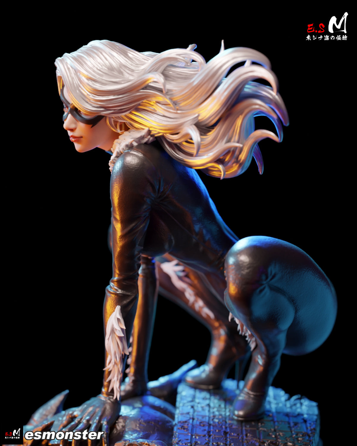 Black Cat Resin Art (East Sea Monster Version)