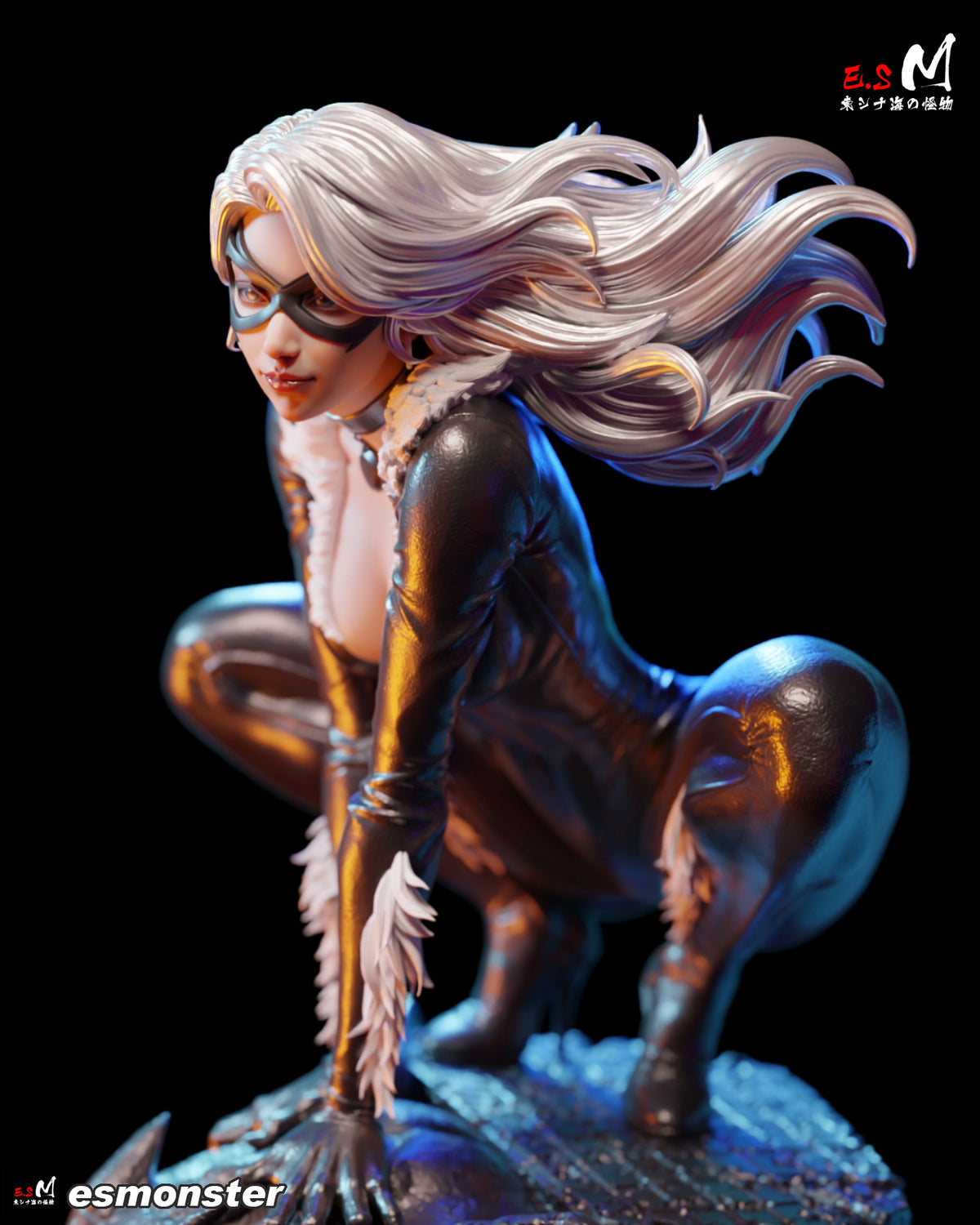 Black Cat Resin Art (East Sea Monster Version)