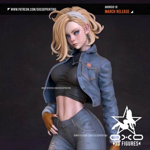 Android 18 Resin Fan Art - MTO (OXO)