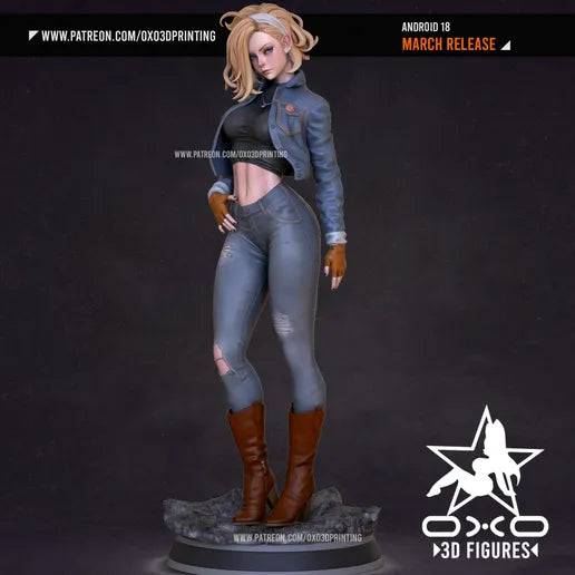 Android 18 Resin Fan Art - MTO (OXO)