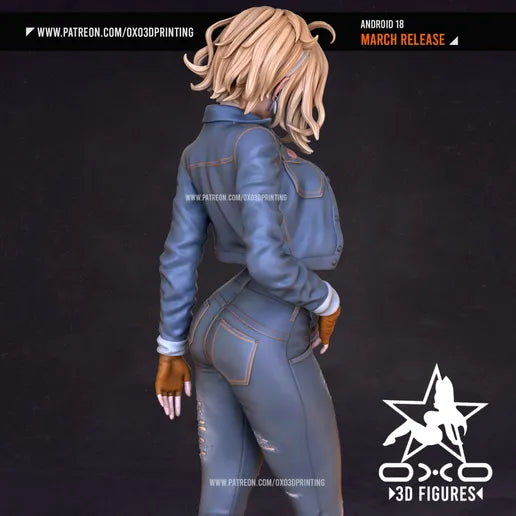 Android 18 Resin Fan Art - MTO (OXO)