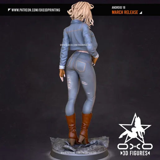 Android 18 Resin Fan Art - MTO (OXO)