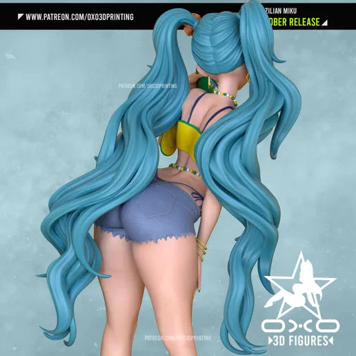 Brazilian Miku Resin Fan Art - MTO (OXO)