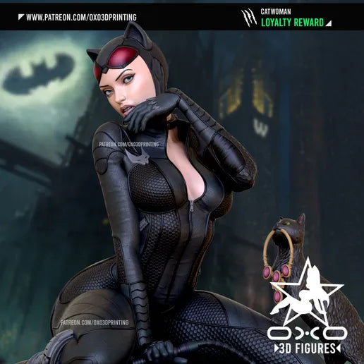 Catwoman Resin Fan Art - MTO (OXO)