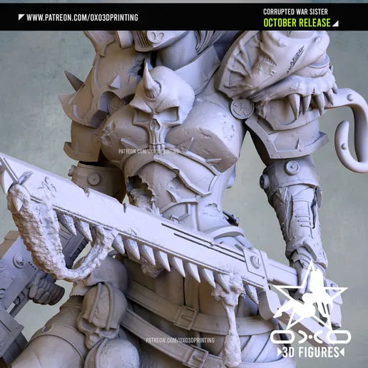 Corrupted War Sister Resin Fan Art - MTO (OXO)