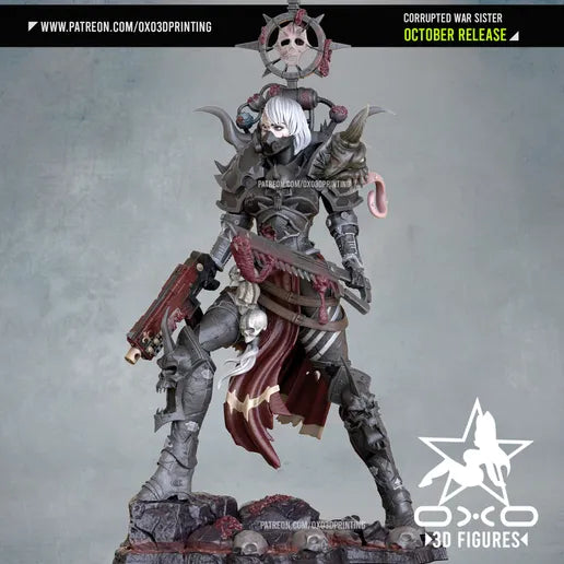Corrupted War Sister Resin Fan Art - MTO (OXO)