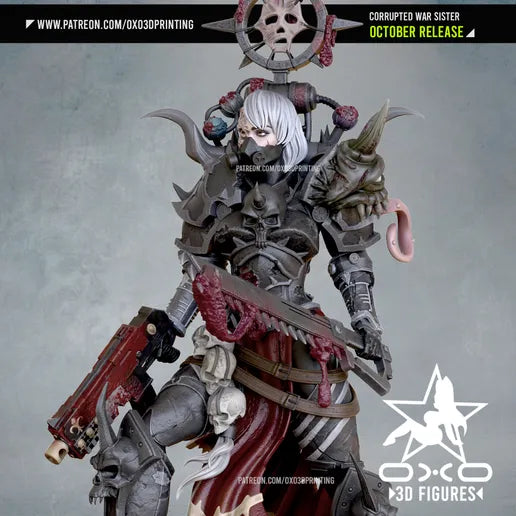 Corrupted War Sister Resin Fan Art - MTO (OXO)