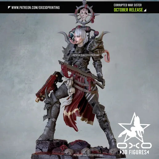 Corrupted War Sister Resin Fan Art - MTO (OXO)