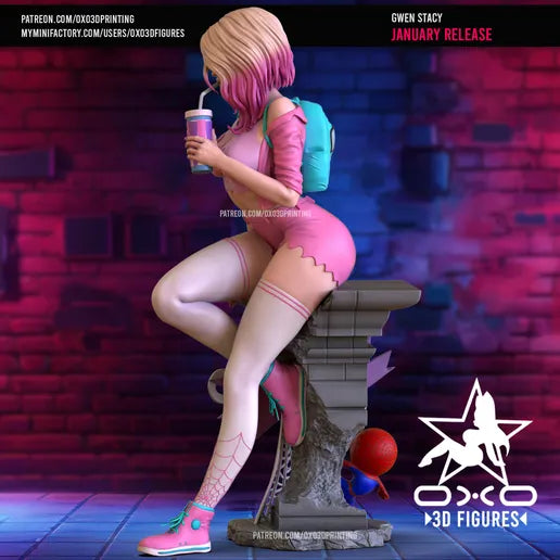 Gwen Stacy Resin Fan Art - MTO (OXO)