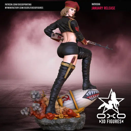 Natasha Red Alert Resin Fan Art - MTO (OXO)