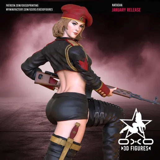 Natasha Red Alert Resin Fan Art - MTO (OXO)