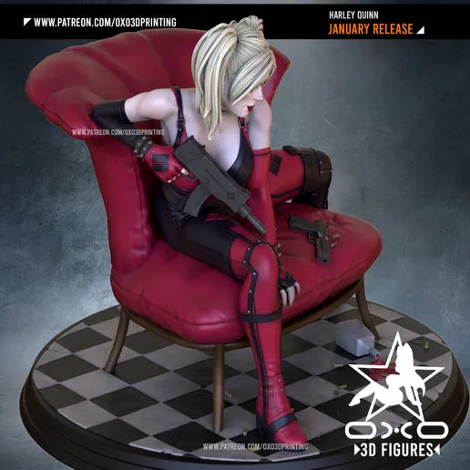 Harley Quinn Resin Fan Art - MTO (OXO)