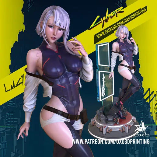 Cyberpunk Lucy Resin Fan Art - MTO (OXO)