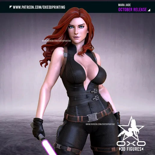 Mara Jade Resin Fan Art - MTO (OXO)