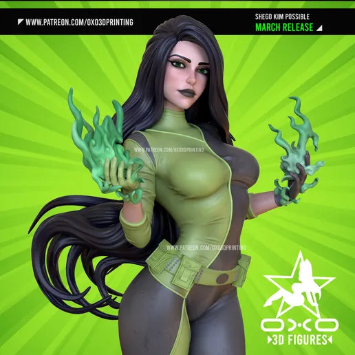 Shego Resin Fan Art - MTO (OXO)