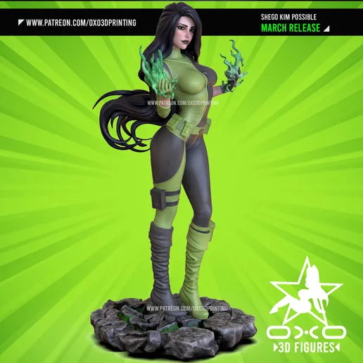 Shego Resin Fan Art - MTO (OXO)