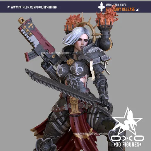 War Sister Resin Fan Art - MTO (OXO)