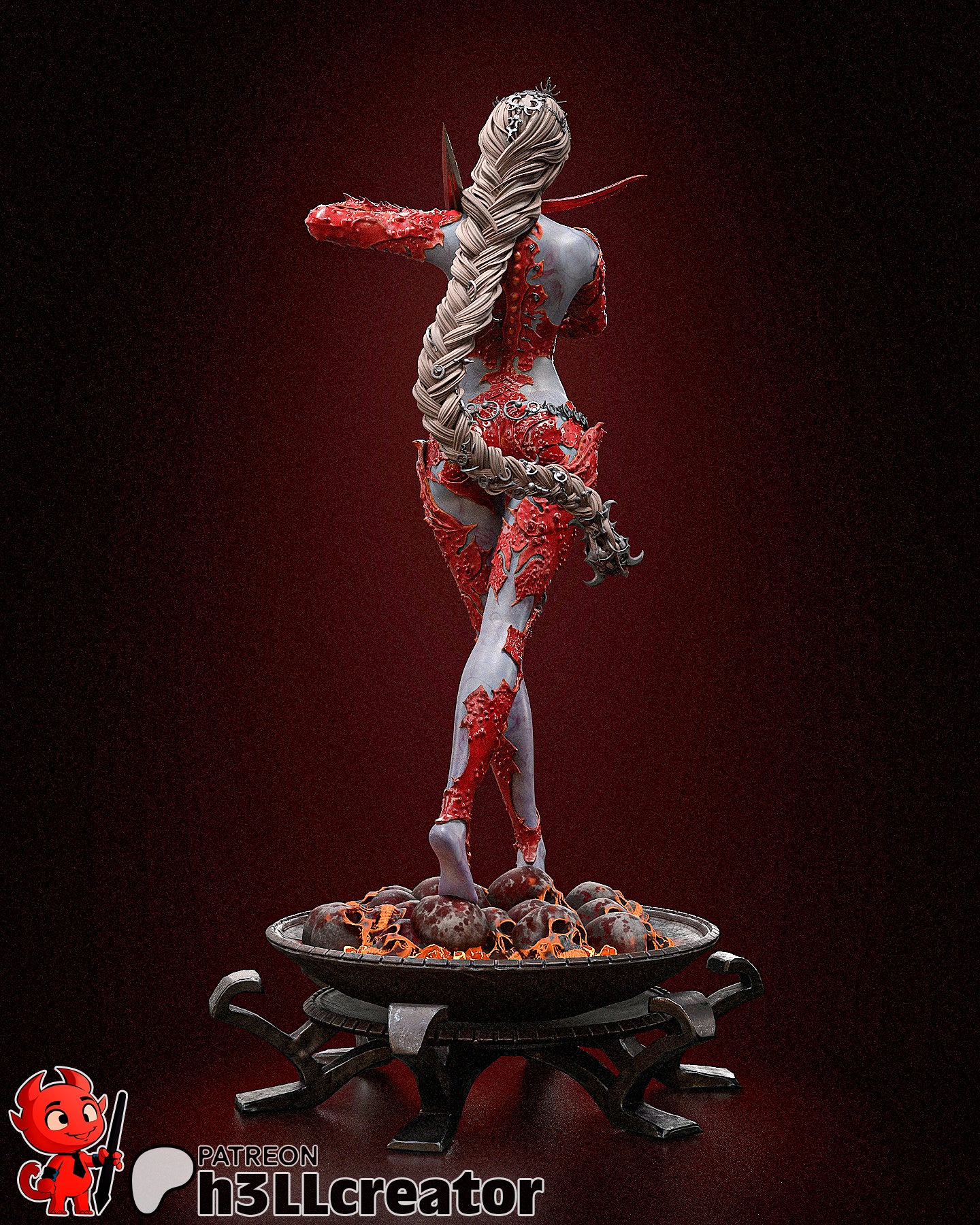 Orin the Red V2 Collectible Resin Fan Art Pro Painted - MTO