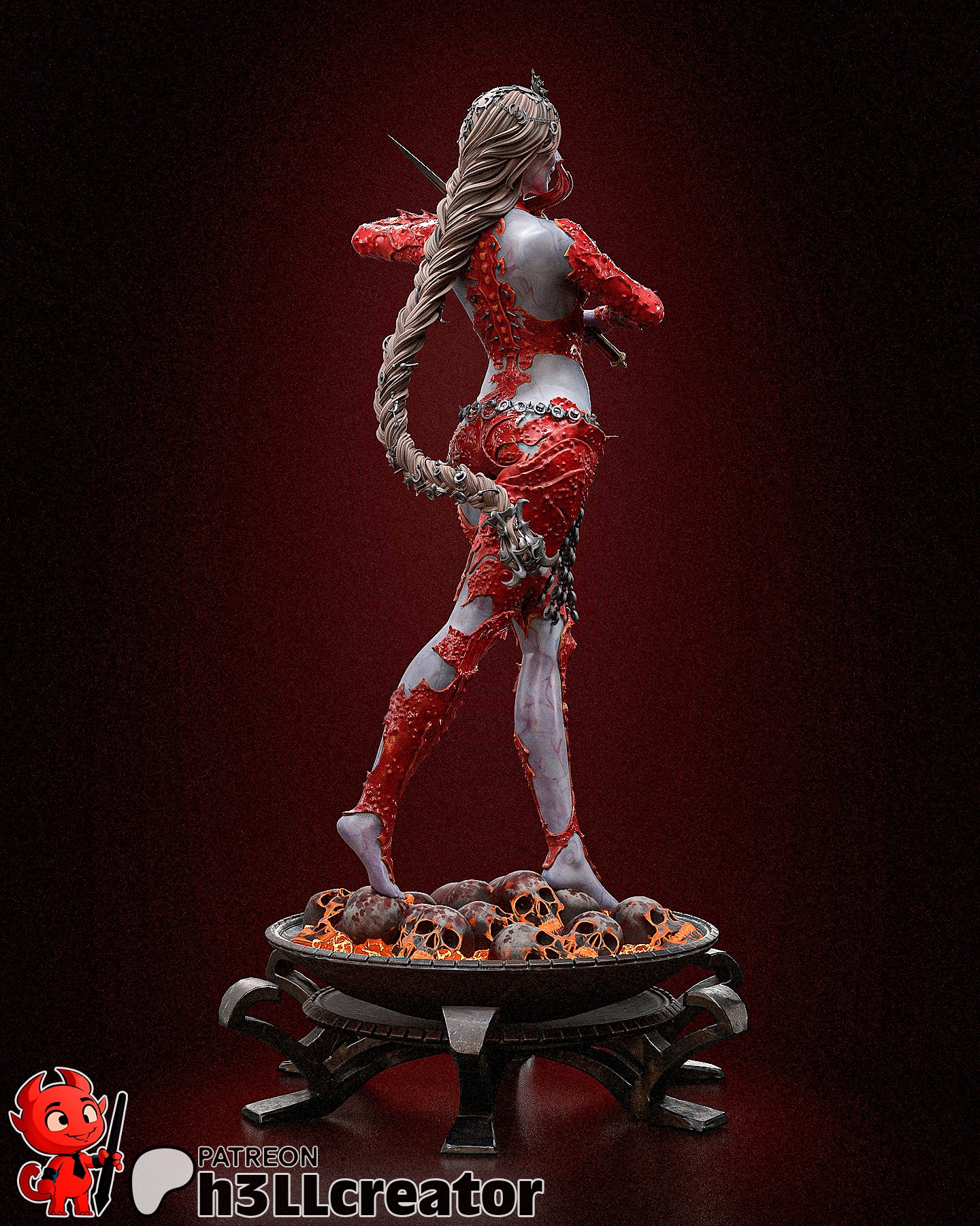 Orin the Red V2 Collectible Resin Fan Art Pro Painted - MTO