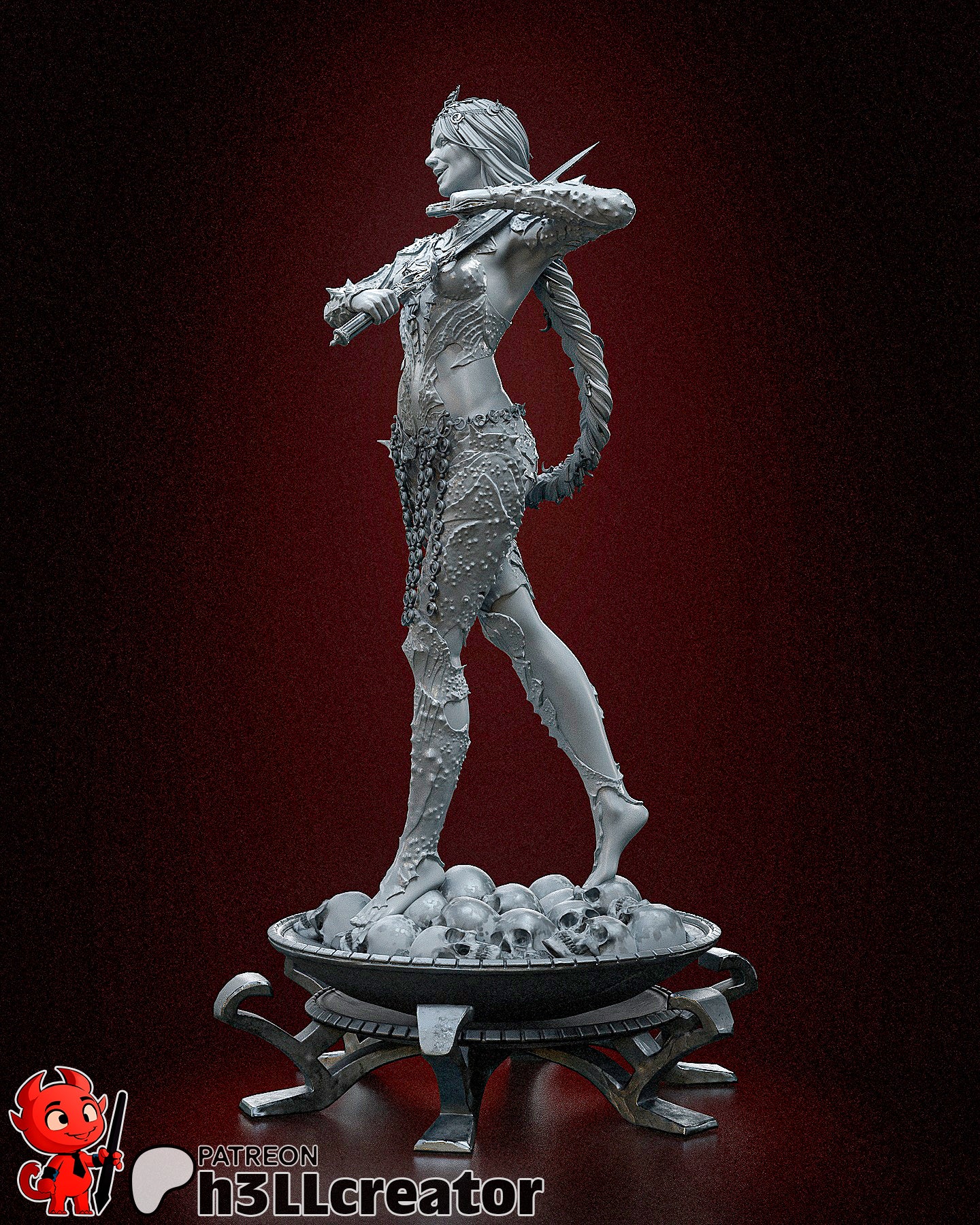 Orin the Red V2 Collectible Resin Fan Art Pro Painted - MTO