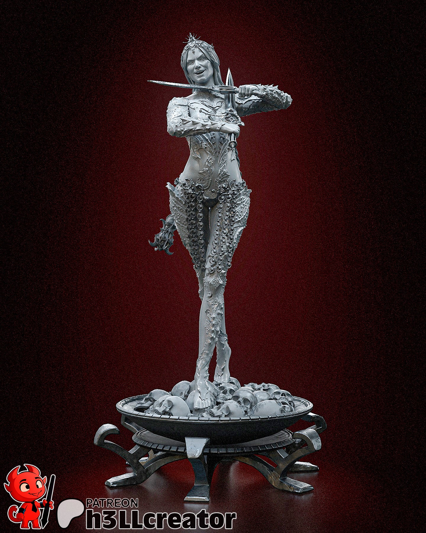 Orin the Red V2 Collectible Resin Fan Art Pro Painted - MTO