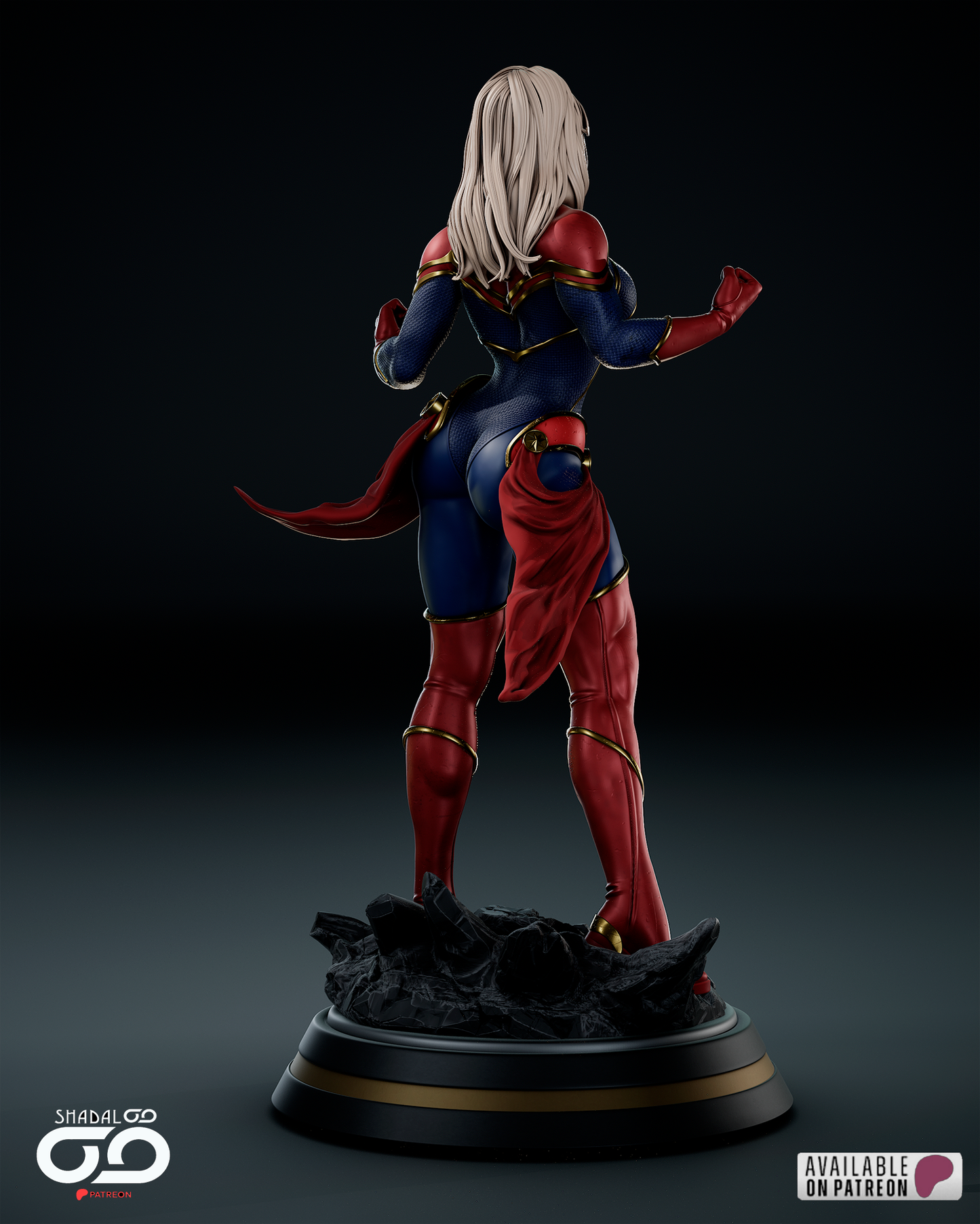 Captain Marvel Resin Sculpture Fan Art - MTO (SDO)