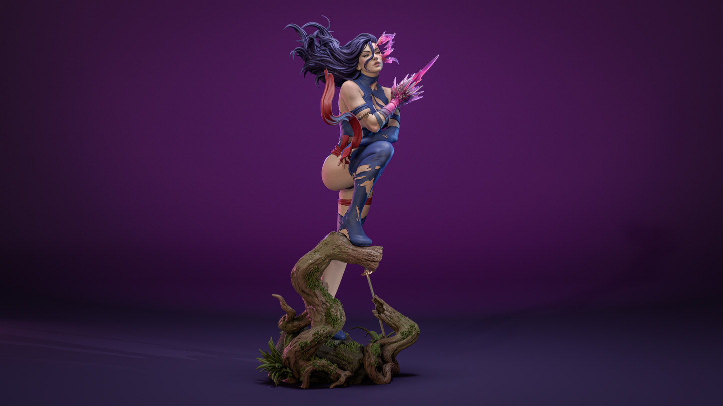 Savage Psylocke Resin Art (Design by CA3D)