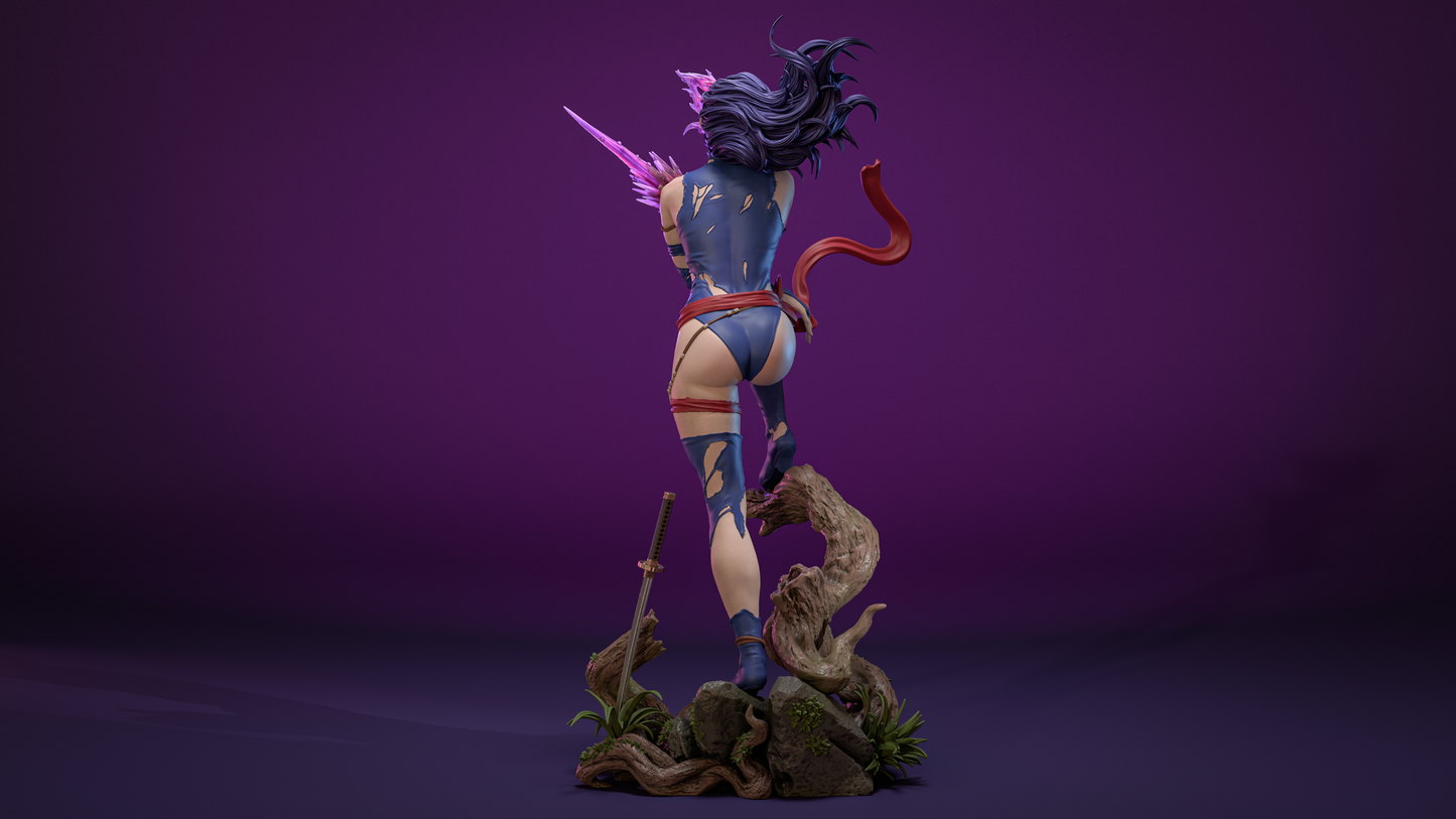 Savage Psylocke Resin Art (Design by CA3D)
