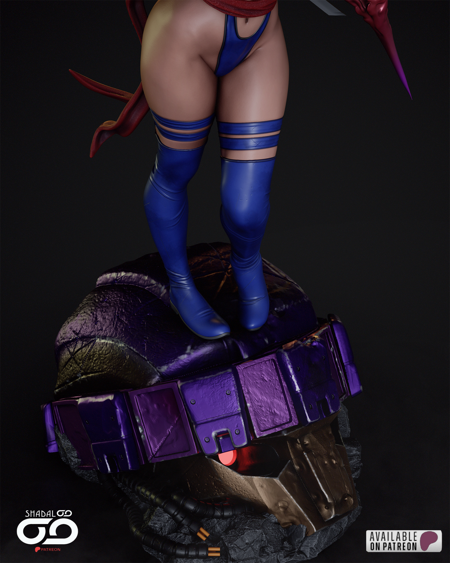 Psylocke Resin Sculpture Fan Art - MTO (SDO)