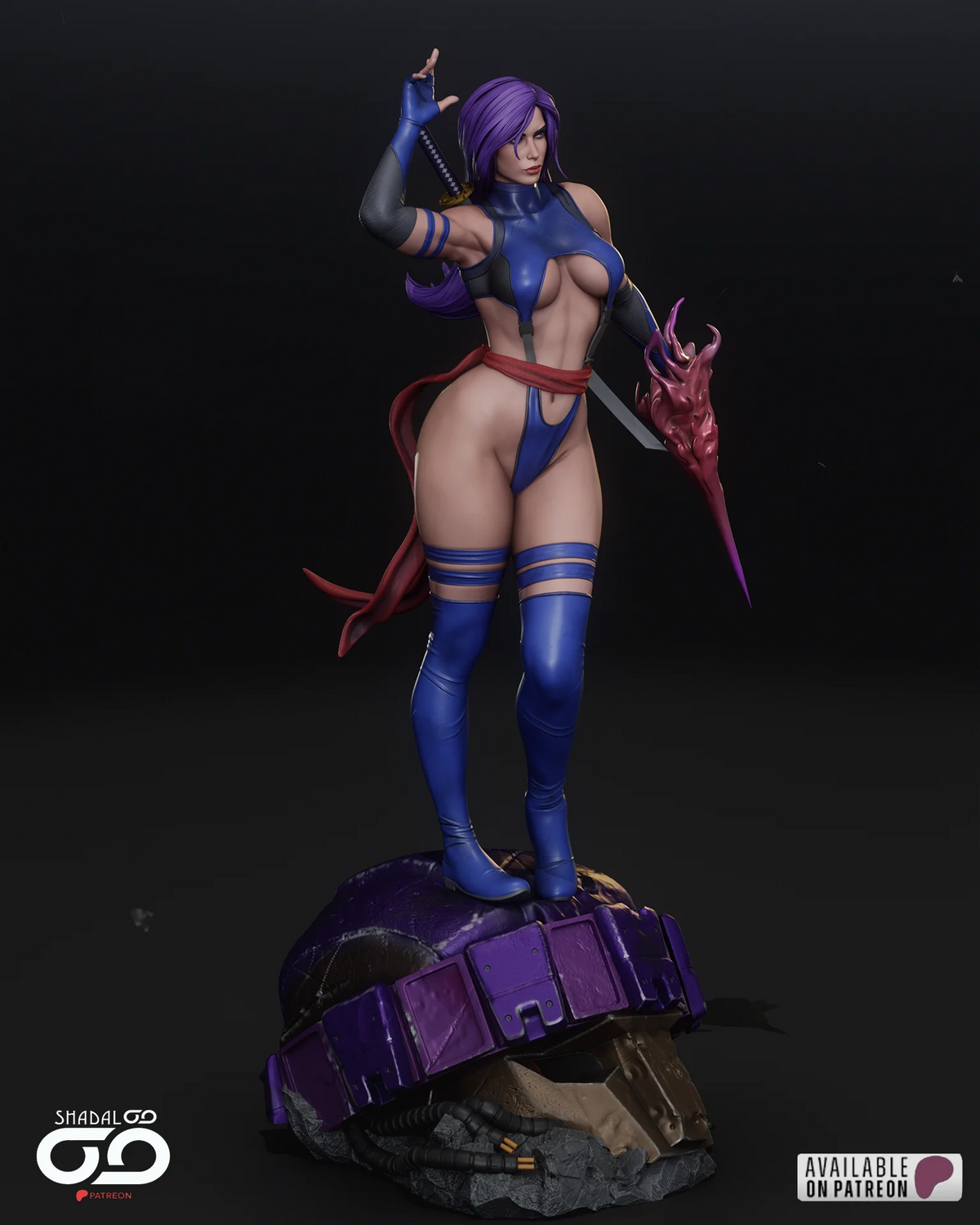 Psylocke Resin Art (Shadaloo)