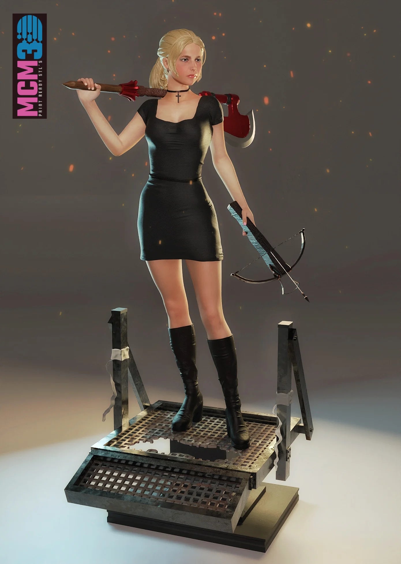 Buffy the Vampire Slayer Resin Art (Design by MCM3D Studios)