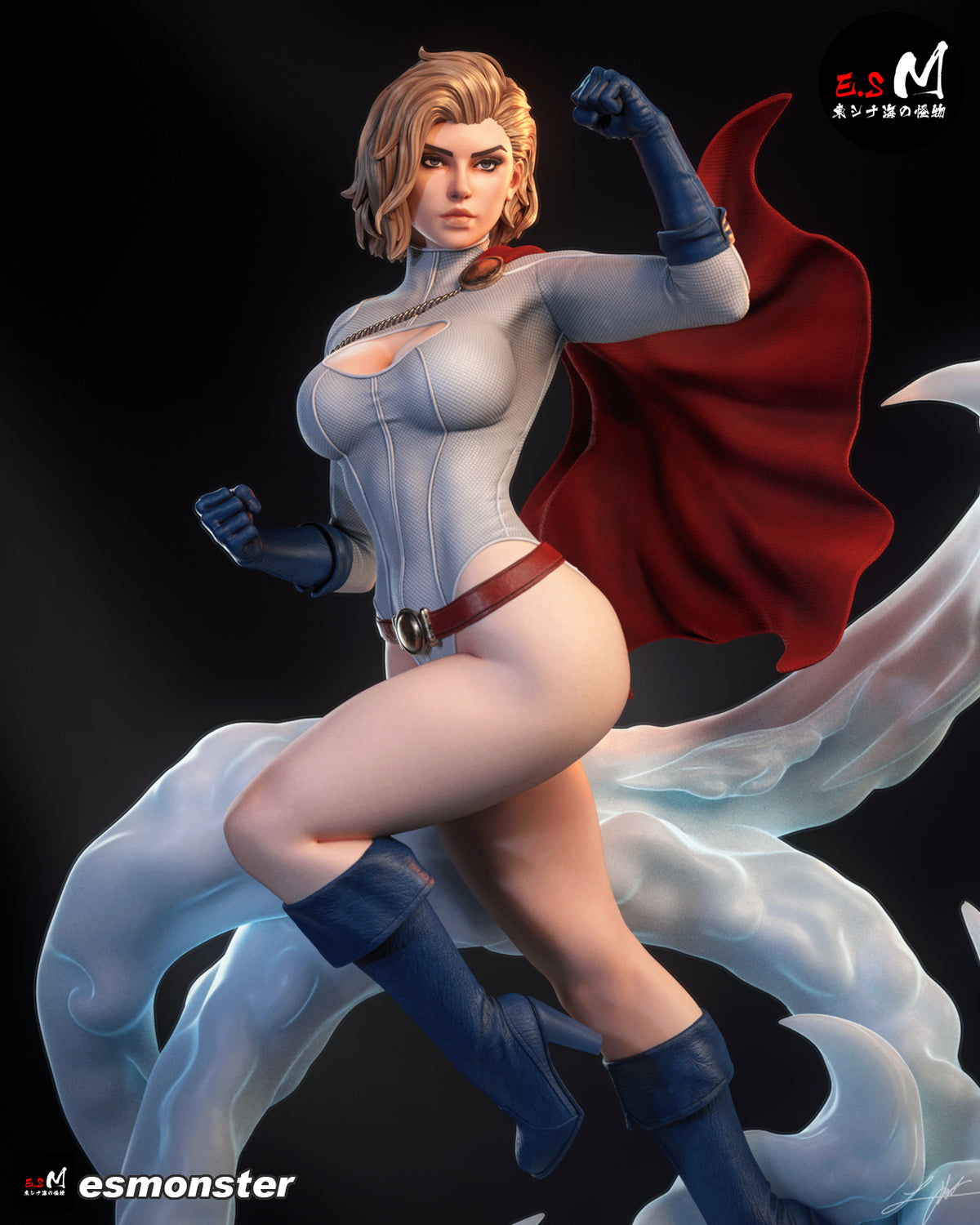 Powergirl Resin Art (East Sea Monster Version)