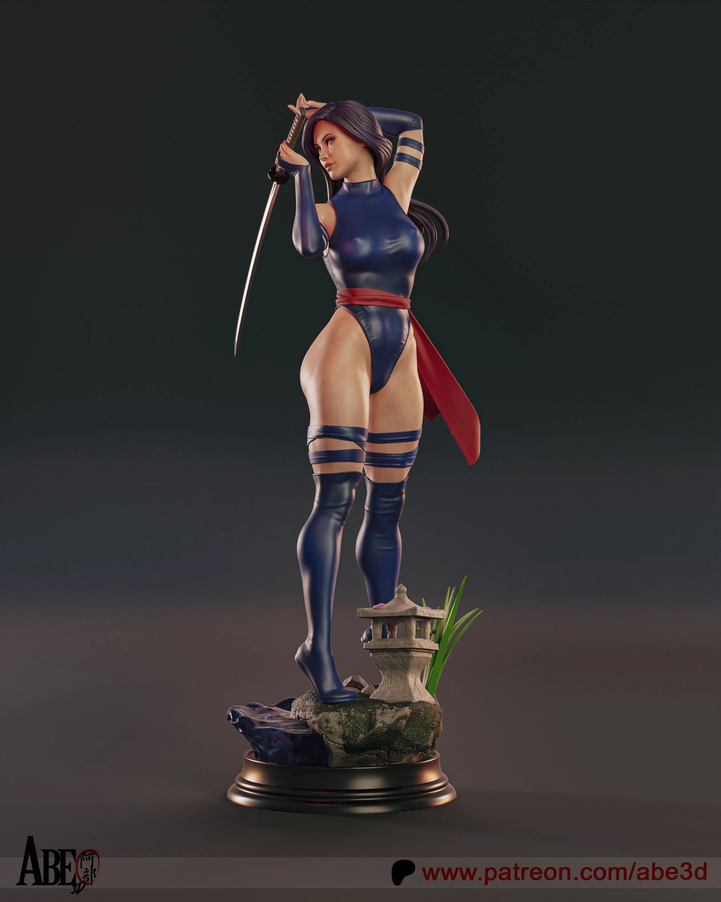 Psylocke Resin Fan Art Pro Painted - MTO A3D V2