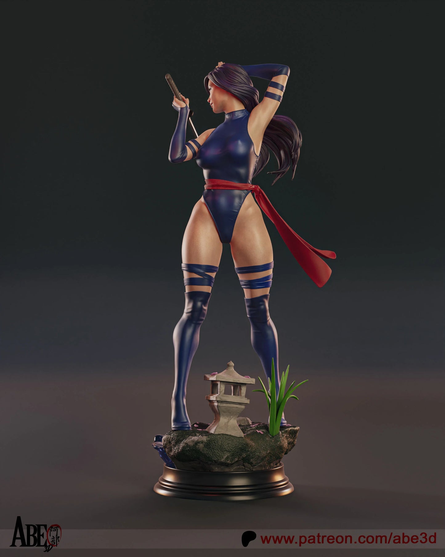 Psylocke Resin Fan Art Pro Painted - MTO A3D V2