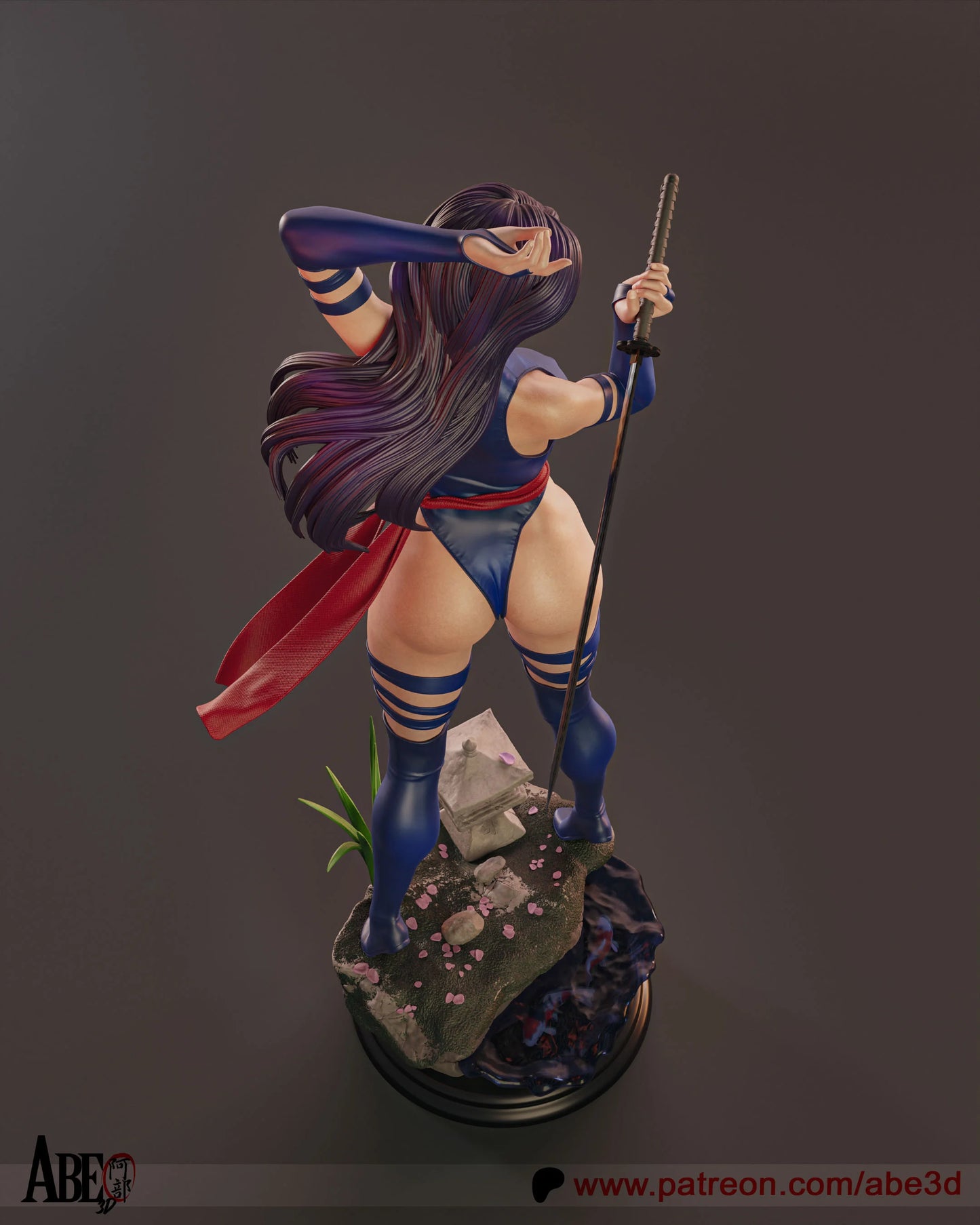 Psylocke Resin Fan Art Pro Painted - MTO A3D V2