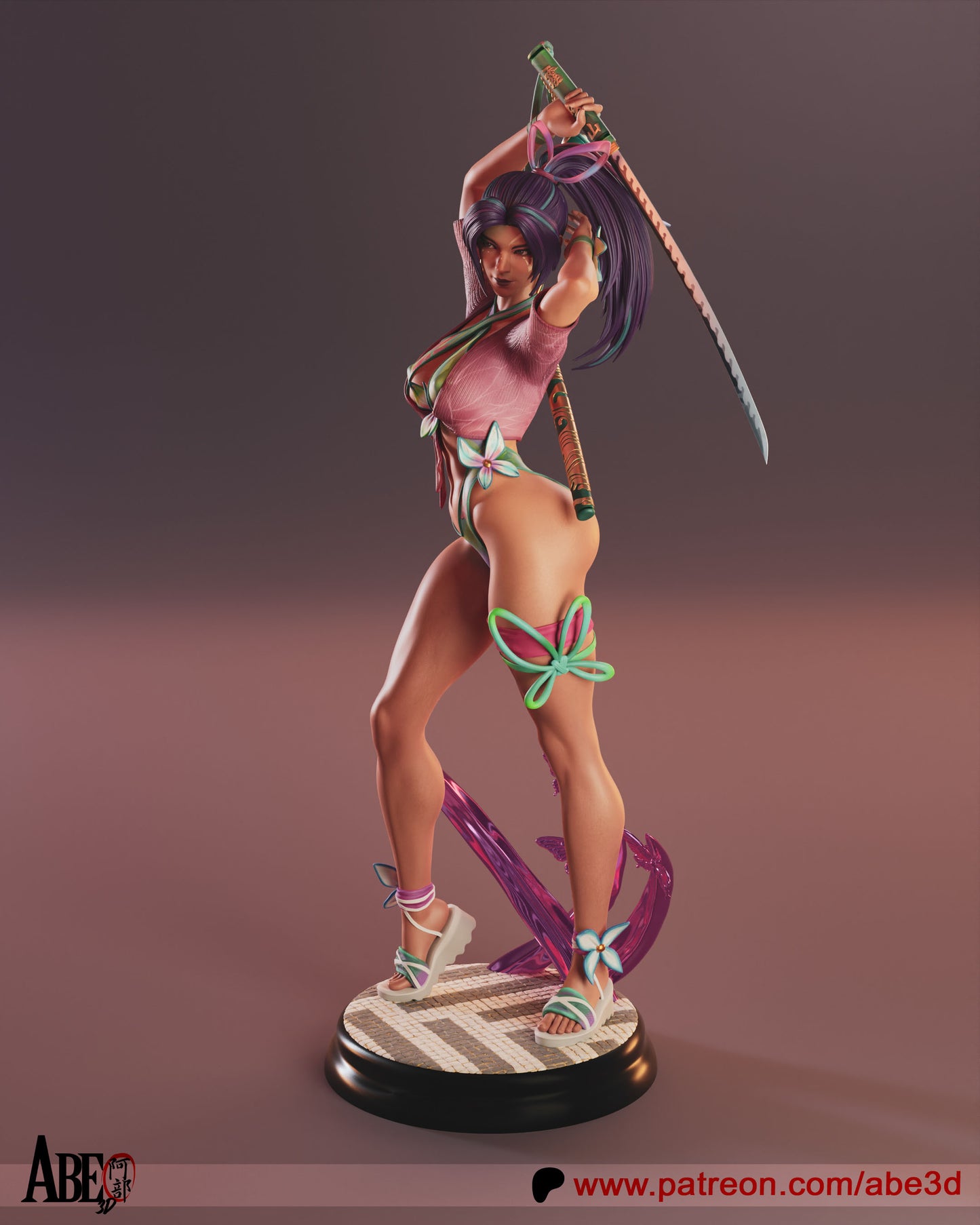Psylocke Breezy Butterfly Resin Fan Art - MTO (Design by Abe3D)
