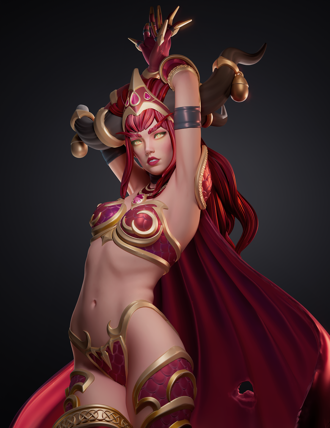 Alexstrasza Resin Fan Art - MTO