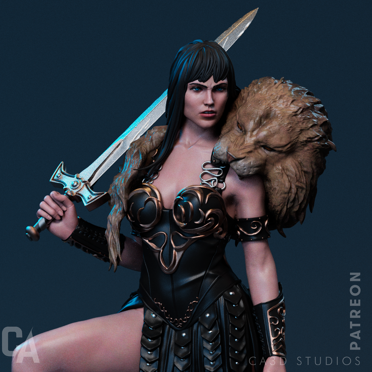 Xena Warrior Princess Resin Fan Art - MTO