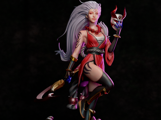 Blood Moon Diana Resin Art - MTO (Design by CA3D)