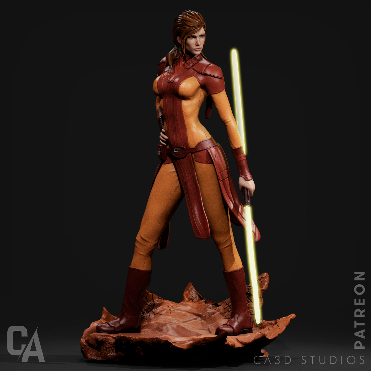 Bastila Shan Resin Fan Art - MTO